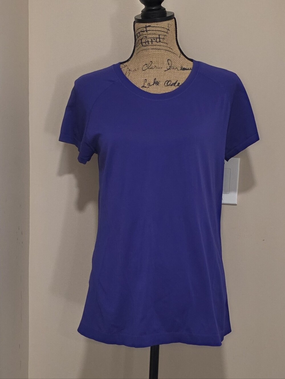 Athleta Purple Short Sleeve Crewneck Top